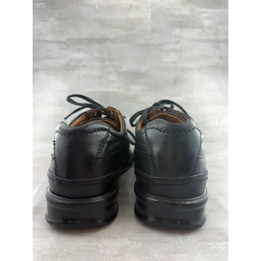 Clarks Men Black Leather Bicycle Toe Derby Shoes 26068036 Size 11.5 M